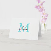 einfacher minimaler Name Monogramm rosa roter Wurf (Orchidee)