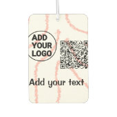 Einfacher minimaler q r Code Hinzufügen des Logo-S Autolufterfrischer (Vorderseite)