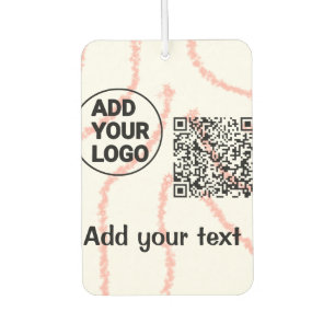 Einfacher minimaler q r Code Hinzufügen des Logo-S Autolufterfrischer