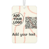 Einfacher minimaler q r Code Hinzufügen des Logo-S Autolufterfrischer (Rückseite)