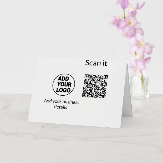 Einfacher minimaler q r Code Hinzufügen Logo Scan- (Orchidee)