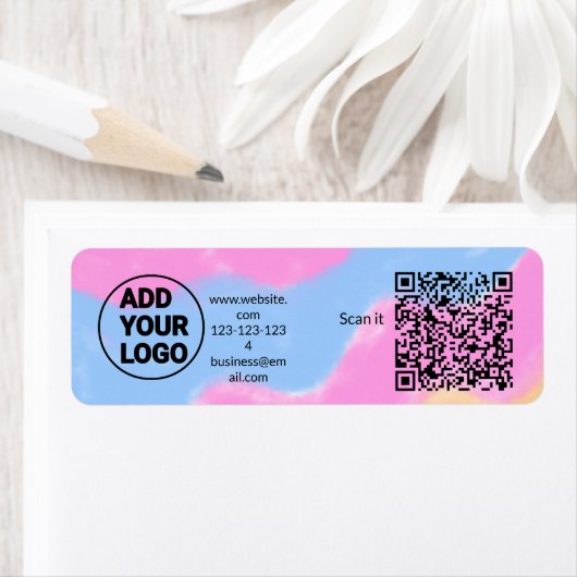 Einfacher minimaler q r Code Hinzufügen Logo Scan- (Insitu)