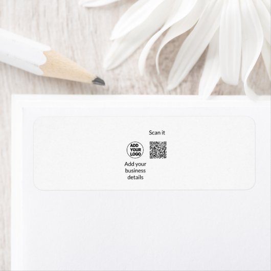 Einfacher minimaler q r Code Hinzufügen Logo Scan- (Insitu)