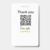 Einfacher minimaler q r Code Hinzufügen Logo Scan- Ausweis (Rückseite)