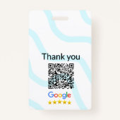 Einfacher minimaler q r Code Hinzufügen Logo Scan- Ausweis (Rückseite)