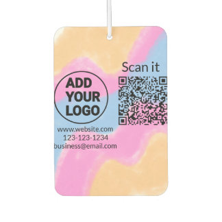 Einfacher minimaler q r Code Hinzufügen Logo Scan- Autolufterfrischer