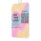 Einfacher minimaler q r Code Hinzufügen Logo Scan- Autolufterfrischer (Links)