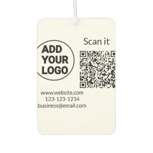 Einfacher minimaler q r Code Hinzufügen Logo Scan- Autolufterfrischer