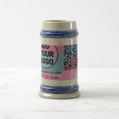 Einfacher minimaler q r Code Hinzufügen Logo Scan- Bierglas (Mittel)