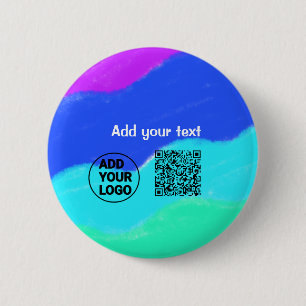 Einfacher minimaler q r Code Hinzufügen Logo-Scan- Button