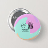 Einfacher minimaler q r Code Hinzufügen Logo Scan- Button (Vorne & Hinten)