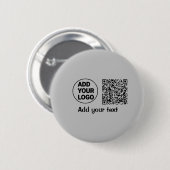 Einfacher minimaler q r Code Hinzufügen Logo-Scan- Button (Vorne & Hinten)