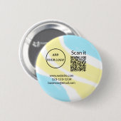 Einfacher minimaler q r Code Hinzufügen Logo Scan- Button (Vorne & Hinten)