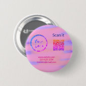 Einfacher minimaler q r Code Hinzufügen Logo Scan- Button (Vorne & Hinten)