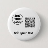 Einfacher minimaler q r Code Hinzufügen Logo-Scan- Button (Vorderseite)