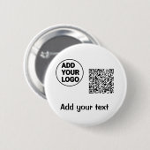 Einfacher minimaler q r Code Hinzufügen Logo-Scan- Button (Vorne & Hinten)