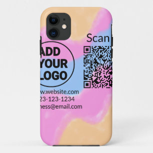 Einfacher minimaler q r Code Hinzufügen Logo Scan- Case-Mate iPhone Hülle