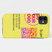 Einfacher minimaler q r Code Hinzufügen Logo Scan- Case-Mate iPhone Hülle (Rückseite (Horizontal))