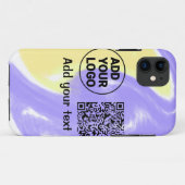 Einfacher minimaler q r Code Hinzufügen Logo-Scan- Case-Mate iPhone Hülle (Rückseite (Horizontal))