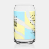 Einfacher minimaler q r Code Hinzufügen Logo Scan- Dosenglas (Links)