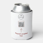 Einfacher minimaler q r Code Hinzufügen Logo-Scan- Dosenkühler (Kanne Vorderseite)