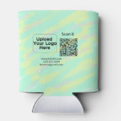 Einfacher minimaler q r Code Hinzufügen Logo Scan- Dosenkühler (Rückseite)