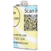 Einfacher minimaler q r Code Hinzufügen Logo Scan- Flachmann (Links)