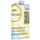 Einfacher minimaler q r Code Hinzufügen Logo Scan- Flachmann (Rechts)