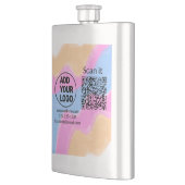 Einfacher minimaler q r Code Hinzufügen Logo Scan- Flachmann (Links)