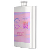 Einfacher minimaler q r Code Hinzufügen Logo Scan- Flachmann (Links)