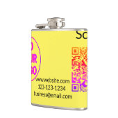 Einfacher minimaler q r Code Hinzufügen Logo Scan- Flachmann (Links)