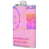Einfacher minimaler q r Code Hinzufügen Logo Scan- Flachmann (Links)