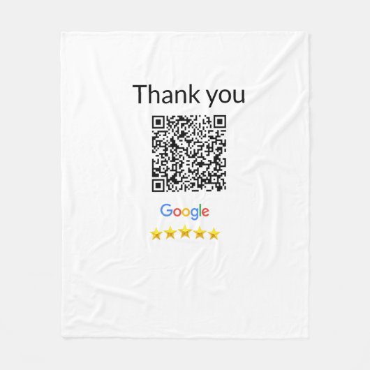 Einfacher minimaler q r Code Hinzufügen Logo Scan- Fleecedecke (Vorderseite)