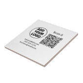 Einfacher minimaler q r Code Hinzufügen Logo Scan- Fliese (Seite)
