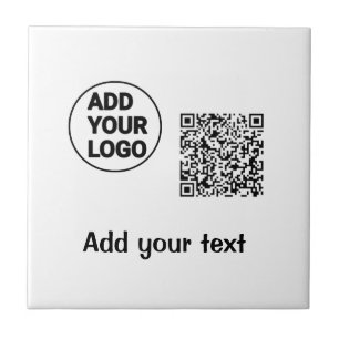 Einfacher minimaler q r Code Hinzufügen Logo-Scan- Fliese