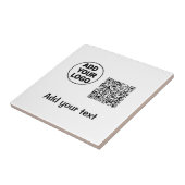 Einfacher minimaler q r Code Hinzufügen Logo-Scan- Fliese (Seite)