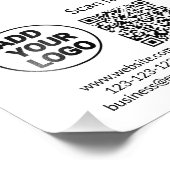 Einfacher minimaler q r Code Hinzufügen Logo Scan- Fotodruck (Ecke)