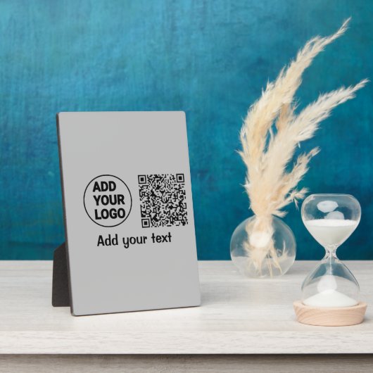 Einfacher minimaler q r Code Hinzufügen Logo-Scan- Fotoplatte (Seite)