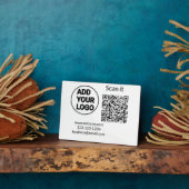 Einfacher minimaler q r Code Hinzufügen Logo Scan- Fotoplatte (Seite)