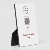 Einfacher minimaler q r Code Hinzufügen Logo-Scan- Fotoplatte (Seite)