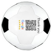 Einfacher minimaler q r Code Hinzufügen Logo Scan- Fußball (Gedreht)