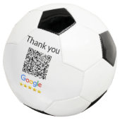 Einfacher minimaler q r Code Hinzufügen Logo Scan- Fußball (Dreiviertel)