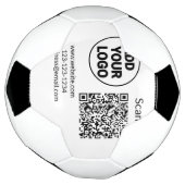 Einfacher minimaler q r Code Hinzufügen Logo Scan- Fußball (Gedreht)