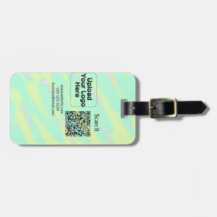 Einfacher minimaler q r Code Hinzufügen Logo Scan- Gepäckanhänger