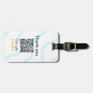 Einfacher minimaler q r Code Hinzufügen Logo Scan- Gepäckanhänger