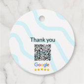 Einfacher minimaler q r Code Hinzufügen Logo Scan- Geschenkanhänger (Rückseite)