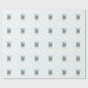 Einfacher minimaler q r Code Hinzufügen Logo Scan- Geschenkpapier