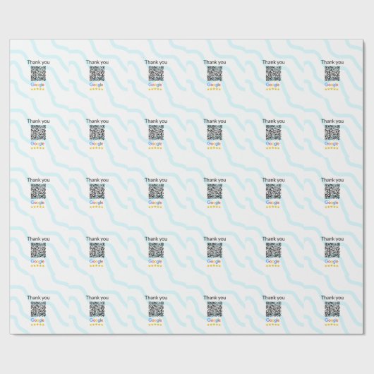 Einfacher minimaler q r Code Hinzufügen Logo Scan- Geschenkpapier (Flach)