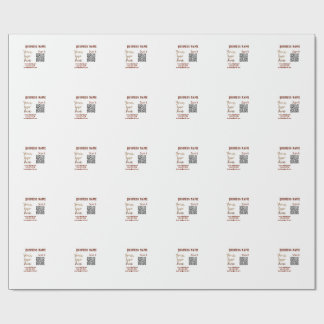 Einfacher minimaler q r Code Hinzufügen Logo Scan- Geschenkpapier