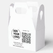 Einfacher minimaler q r Code Hinzufügen Logo Scan- Geschenkschachtel (Geöffnet)